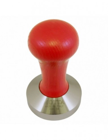 MOTTA WOODEN COFFEE TAMPER WITH RED...