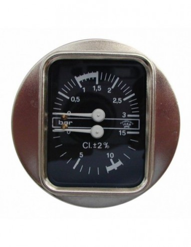 PRESSURE GAUGE DUAL BEZZERA