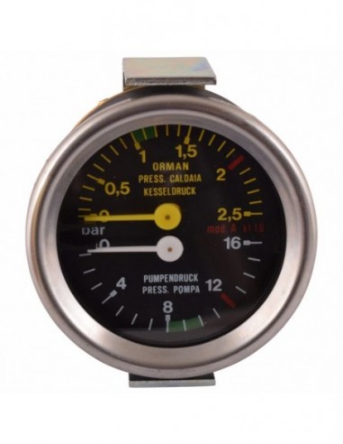 IBERITAL DUAL PRESSURE GAUGE 58MM -...