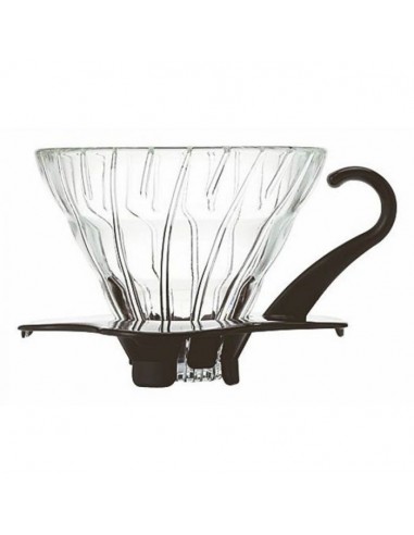 HARIO GLASS COFFEE DRIPPER V60 01 BLACK