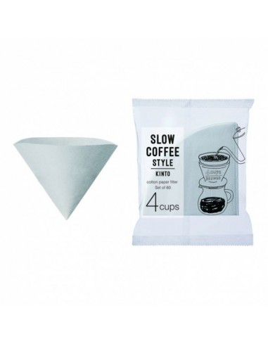 KINTO SCS-04-CP-60 COTTON PAPER FILTER 4CUPS